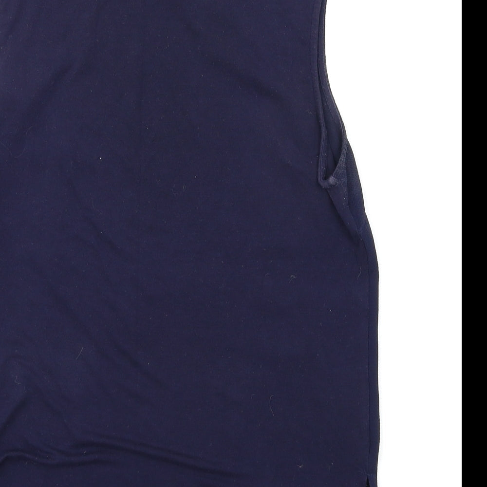 Womens UK Size 10 New Look Blue Basic Tank