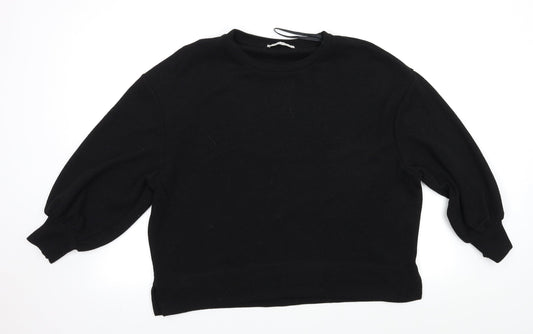 Womens UK Size M Pull&Bear Black Pullover Jumper
