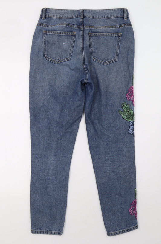 Sainsburys Womens Blue   Straight Jeans Size 8 L29 in