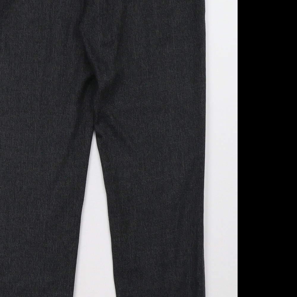 Mango Womens Grey Trousers Size 34 L30 in