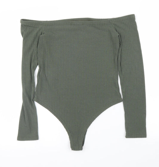 New Look Womens Green   Leotard One-Piece Size 10