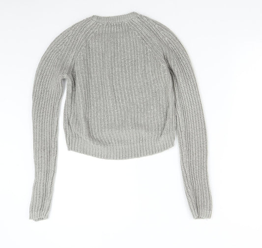 Womens UK Size 6 New Look Grey Pullover Jumper