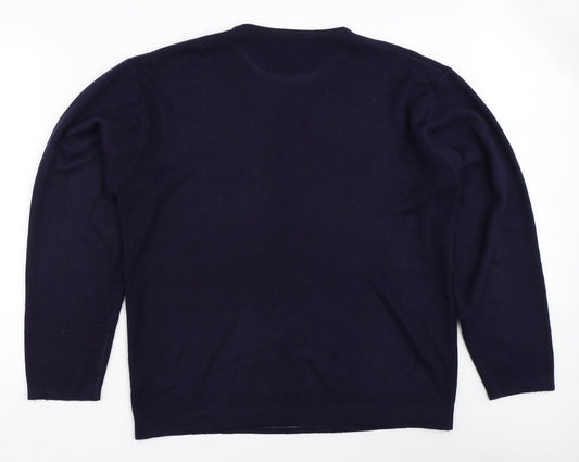 George Mens Blue Pullover Jumper Size L