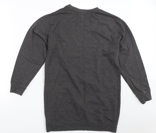 H&M Womens Grey Pullover Sweatshirt Size XS - christmas