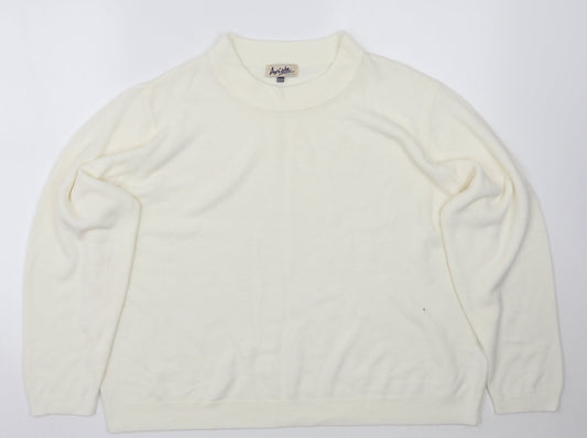 Womens UK Size 20 Arista Ivory Pullover Jumper