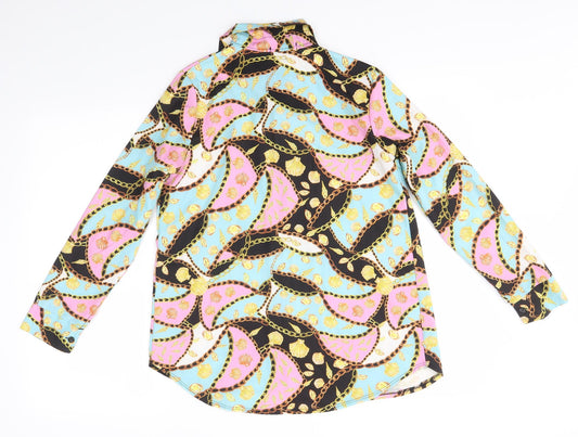 Preworn Mens Multicoloured Button-Up Size S