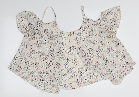 Primark Womens Multicoloured Floral Basic Button-Up Size 20