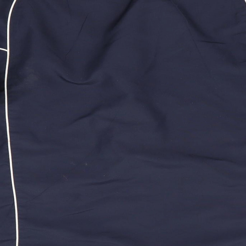 Brand and care label for Surridge men’s blue pullover casual - macclesfield rufc