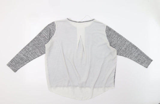 Primark Womens Grey Pullover Jumper Size 18
