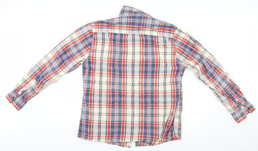 Mens UK Size XL Easy Multicoloured Button-Up Long Sleeve Casual Shirt