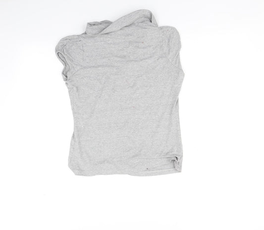 Womens UK Size 12 Marks and Spencer Grey Basic Polo