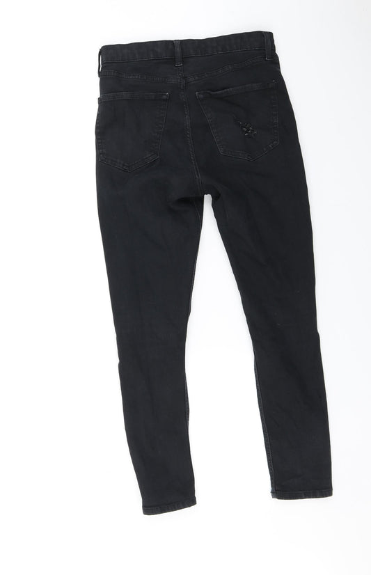Topshop Womens Black Skinny Jeans Size 30 in L30 in