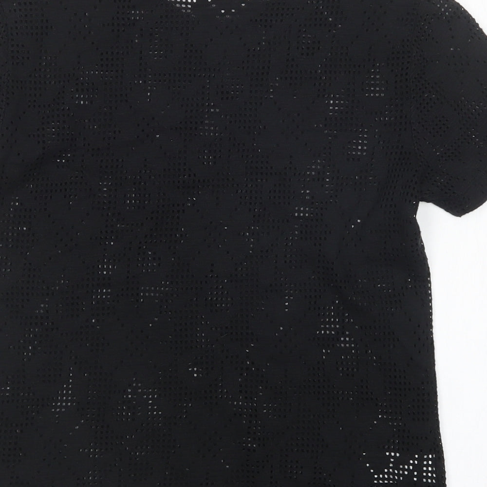 Womens UK Size 10 St Michael Black Basic T-Shirt