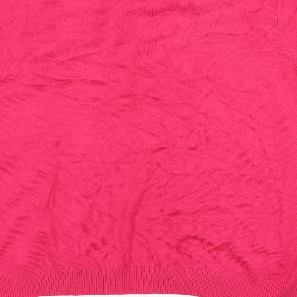 CAPSULE Womens Pink Cardigan Jumper Size 16