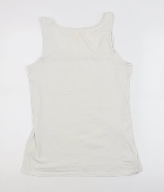 Atmosphere Womens White Basic Tank Size 14