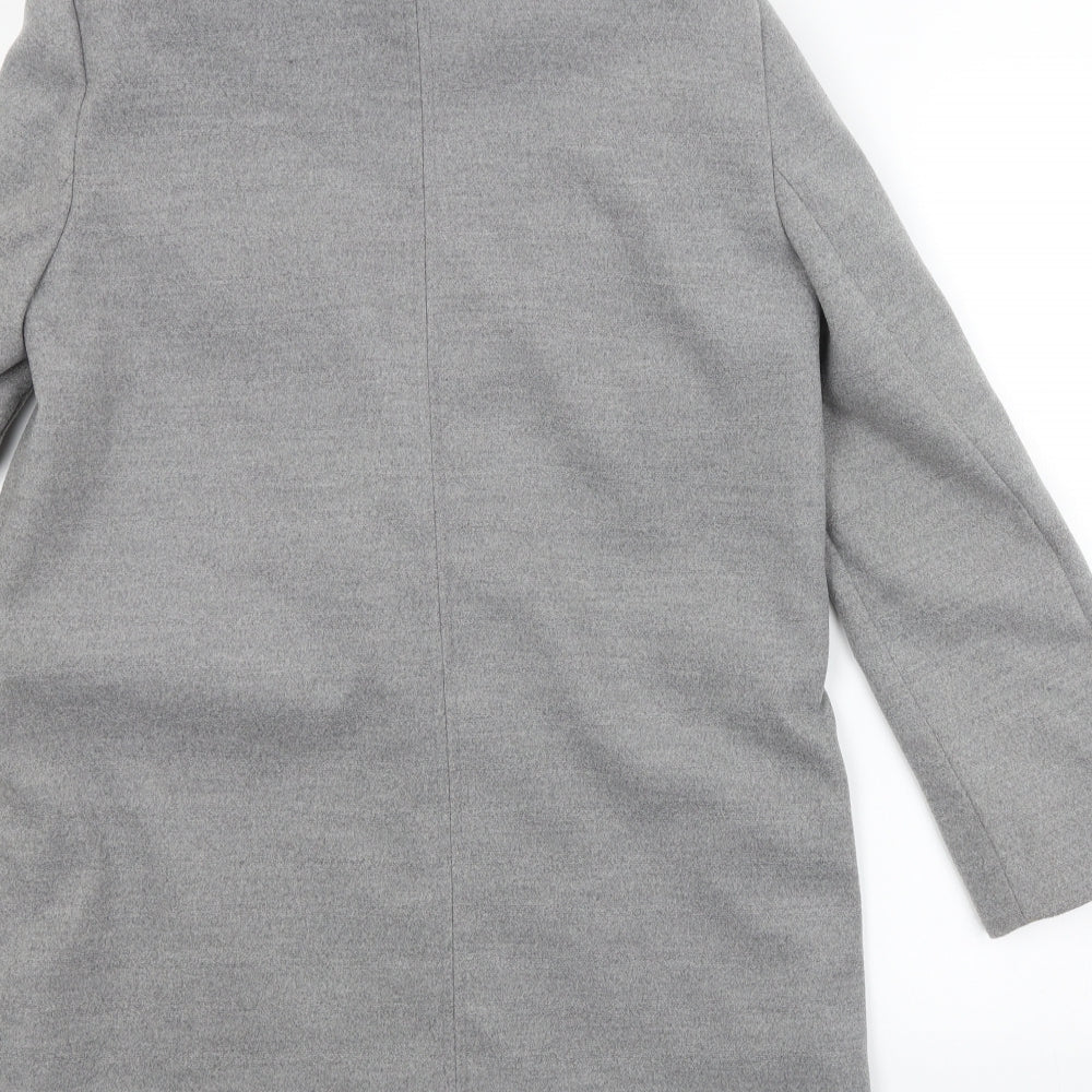 Womens UK Size 10 Topshop Grey Trench Coat