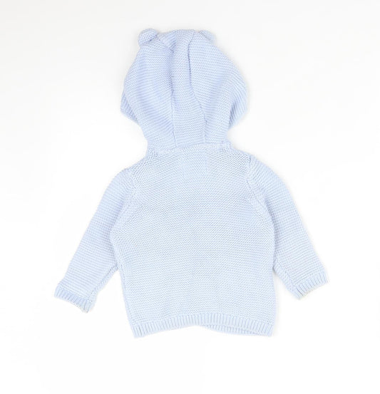 FRED&FLO Blue Cardigan Jumper Size 6-9 Months