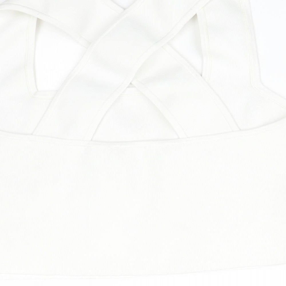 Womens UK Size M H&M White Basic T-Shirt