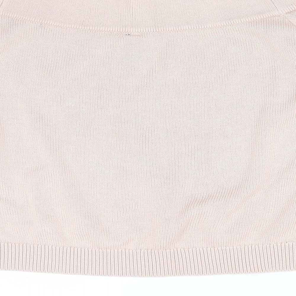 Womens UK Size M H&M Pink Basic T-Shirt
