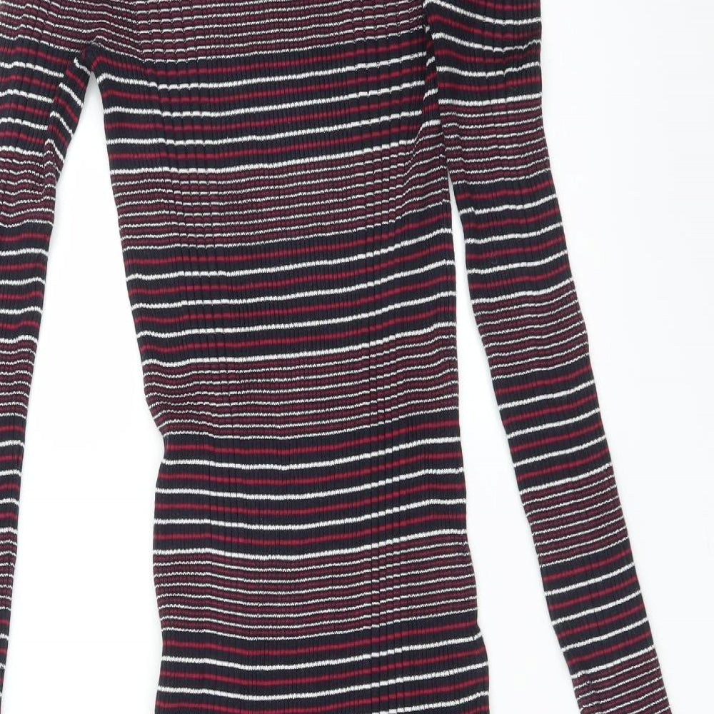 Brand and care label for Next women’s multicoloured striped mermaid, size UK 6