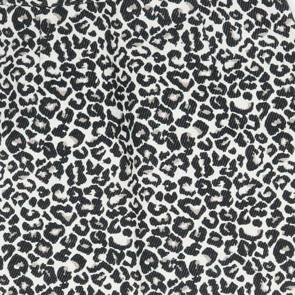 Brand and care label for Papaya women’s multicoloured animal print straight & pencil skirt, size UK 10