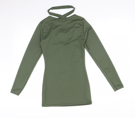 I-X LONDON Womens Green Basic T-Shirt Size 8
