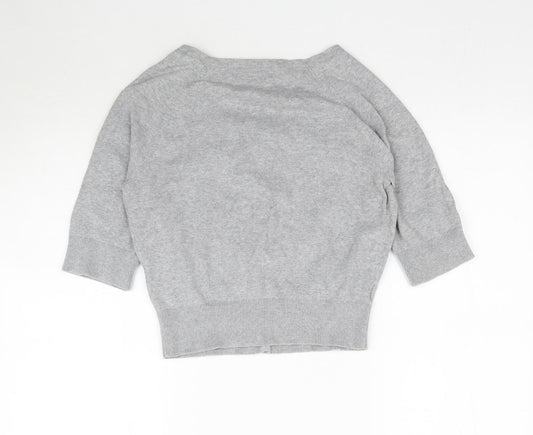 Womens UK Size 12 Matalan Grey Cardigan Jumper