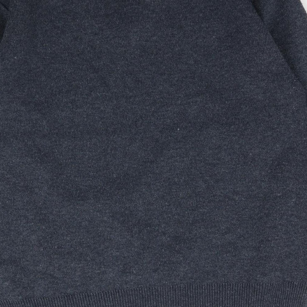 Cavallio Mens Blue Knit Pullover Jumper Size S