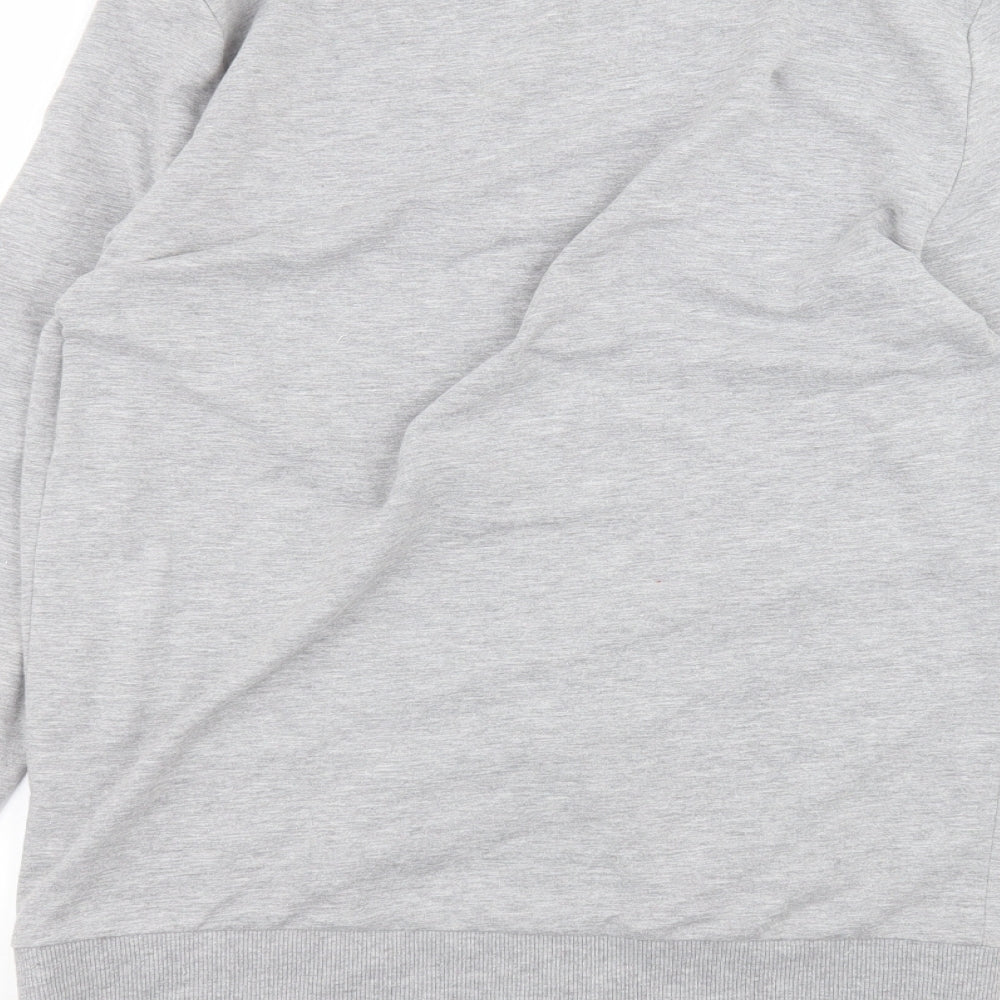 Womens UK Size L ASOS Grey Full Zip Jumper