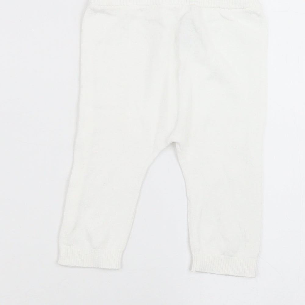 TU Baby White Sweatpants Trousers Size 6-9 Months