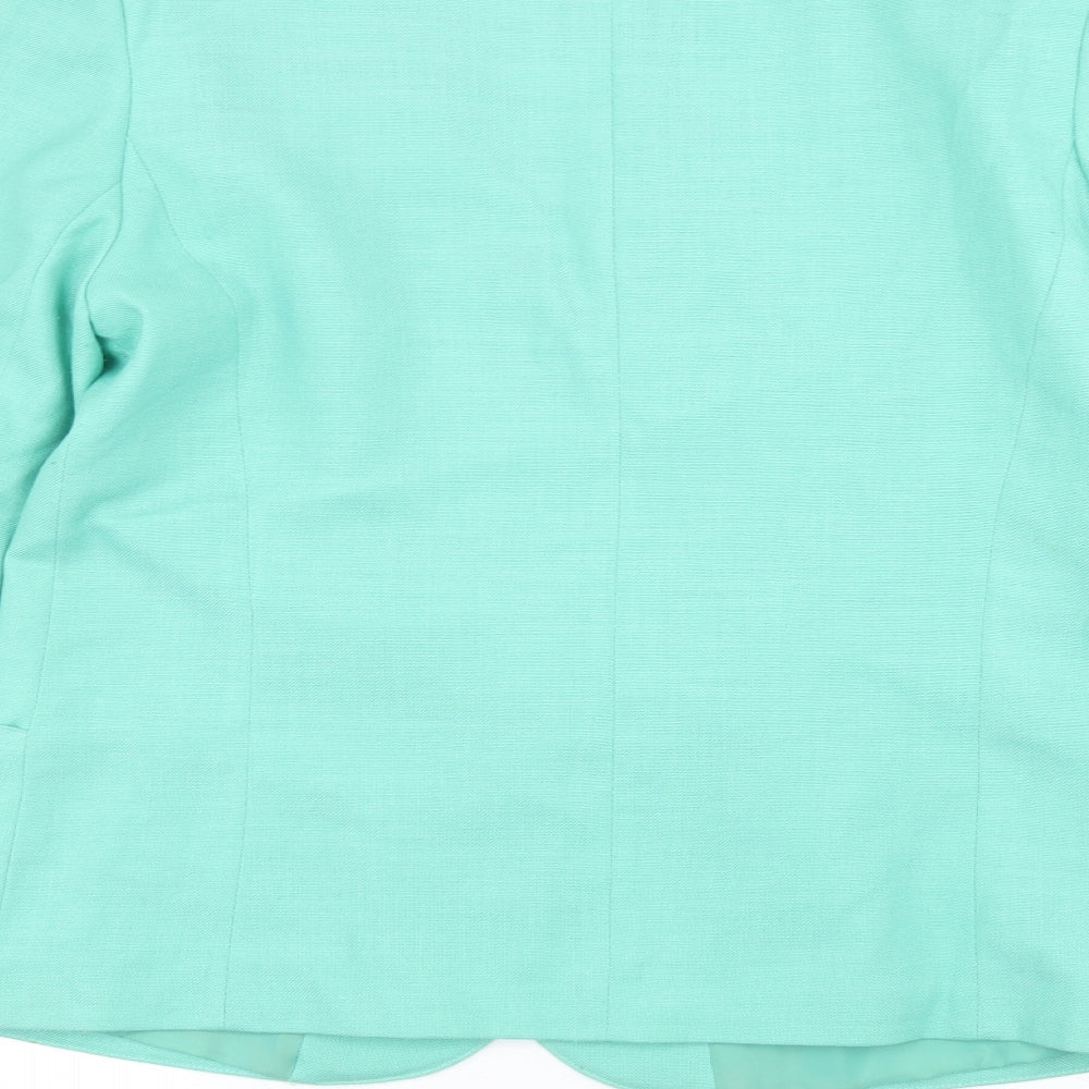 Avenue Womens Green Jacket Size 12