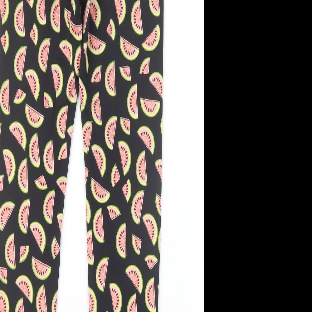 Womens UK Size 6 Atmosphere Capri Black Leggings