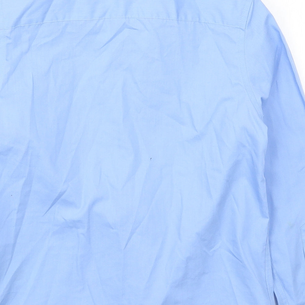 Marks and Spencer Boys Blue Basic Button-Up Size 8-9 Years