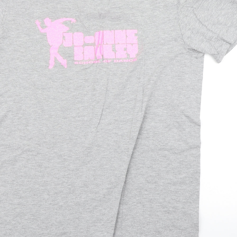 Womens UK Size M Gildan Grey Basic T-Shirt