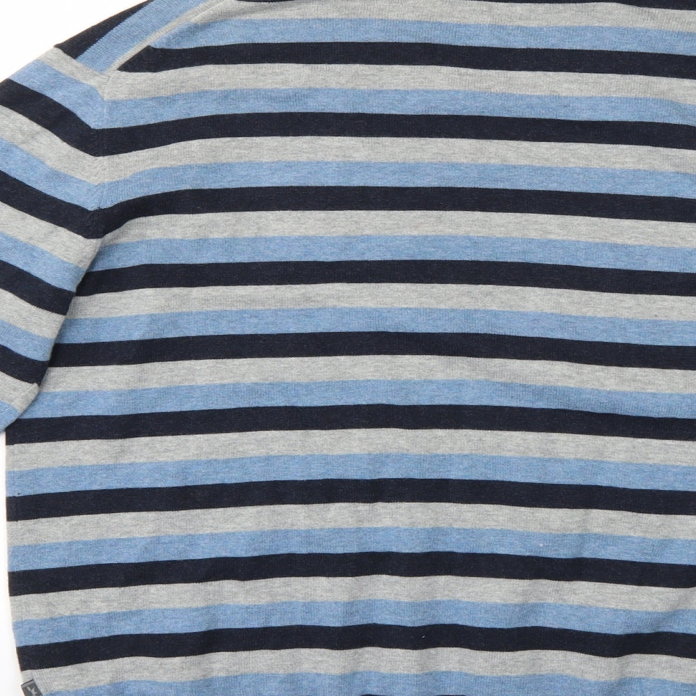 Wolsey Mens Multicoloured Striped Pullover Jumper Size M