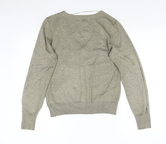 F&F Womens Brown Knit Pullover Jumper Size 14