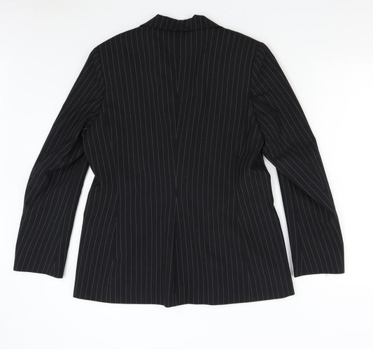 Womens UK Size M Preworn Regular Black Suit Jacket