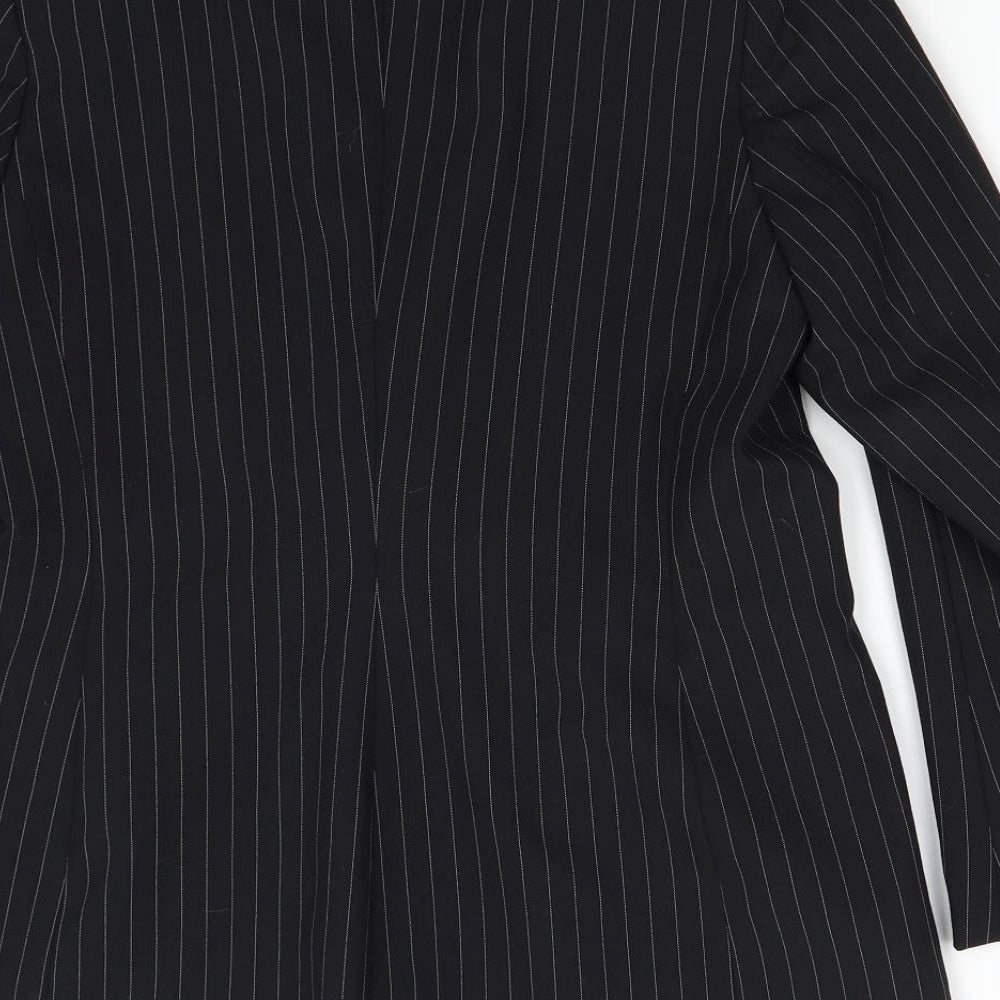 Womens UK Size M Preworn Regular Black Suit Jacket