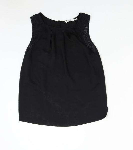 Womens UK Size 12 New Look Black Basic Blouse