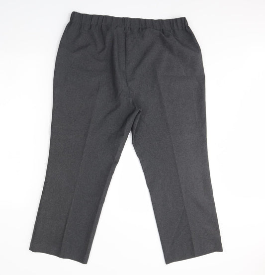 Bonmarché Womens Grey Dress Pants Trousers Size 16 L28 in