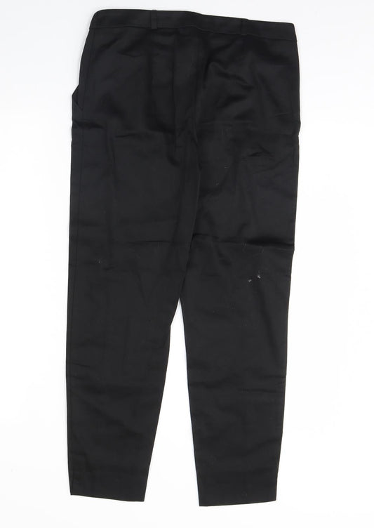 Select Womens Black Trousers Size 8 L26 in