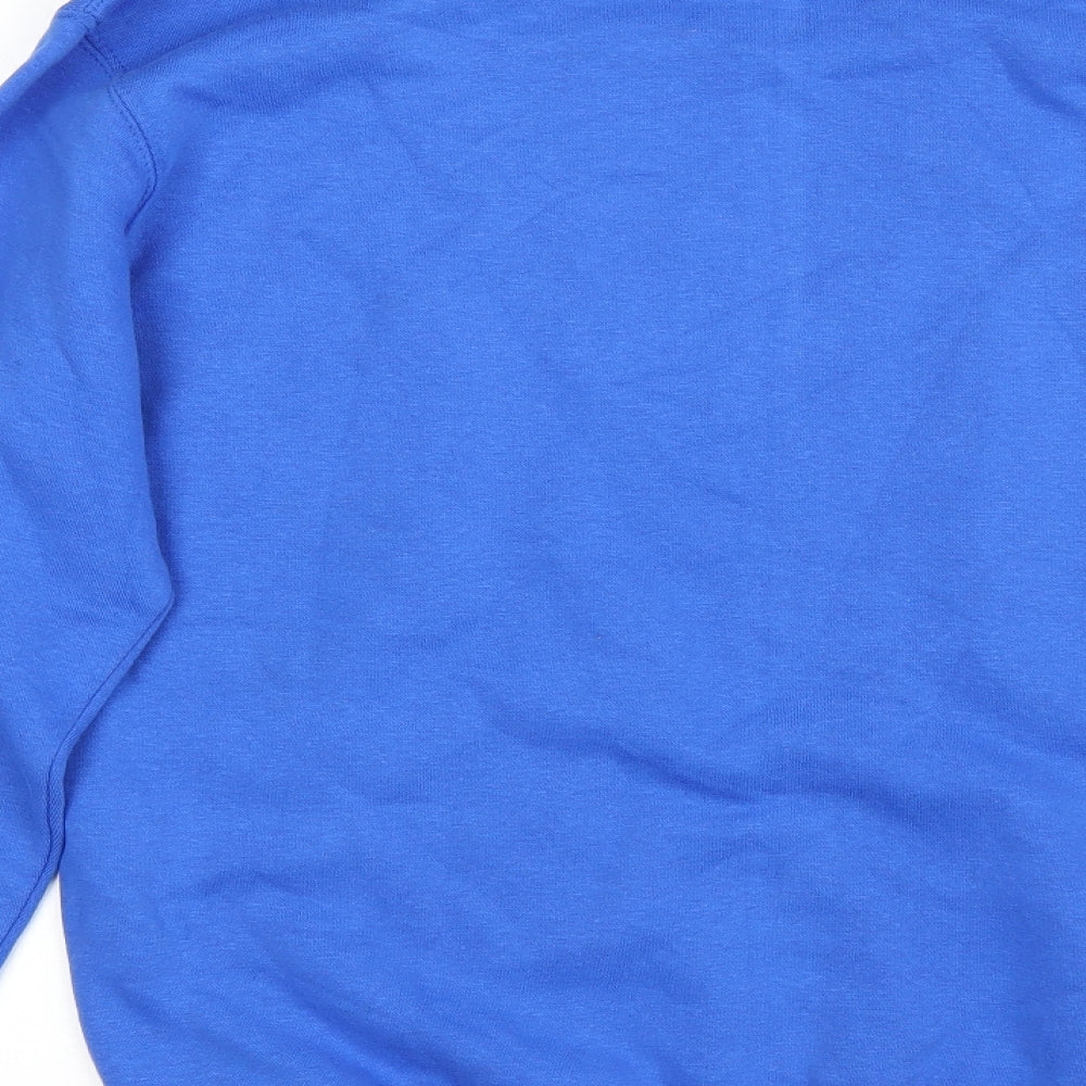 Mens UK Size M Lane Seven Blue Pullover Sweatshirt