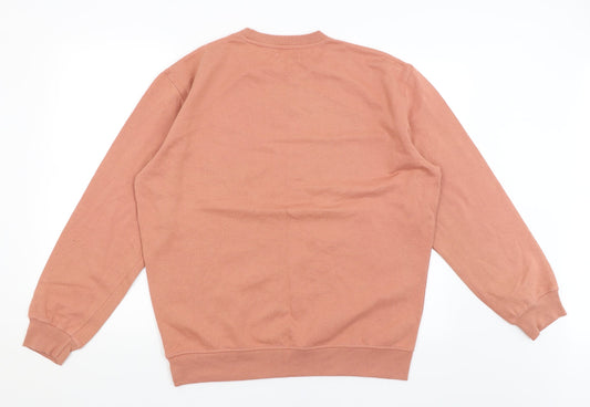 Pep & Co Mens Pink Pullover Jumper Size L