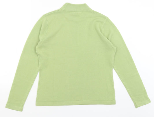 JDV Womens Green Pullover Jumper Size 12
