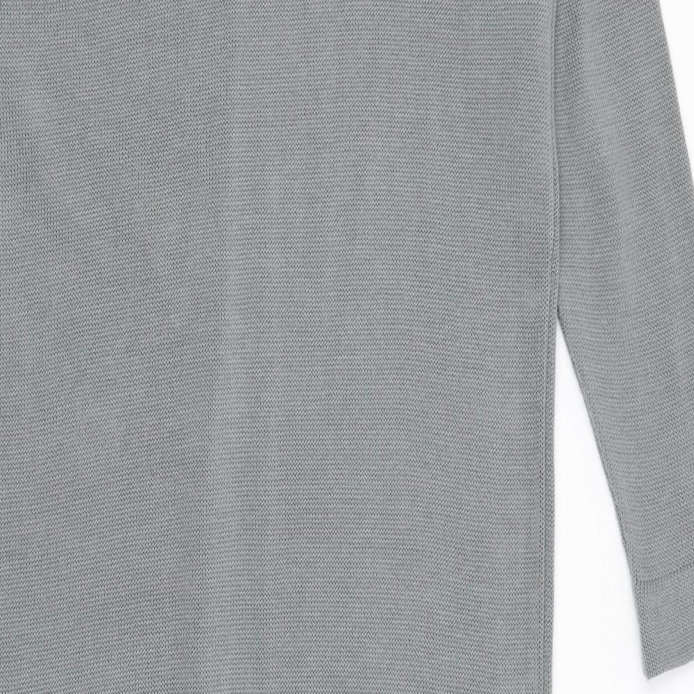Womens UK Size 12 Preworn Grey Cardigan Jumper