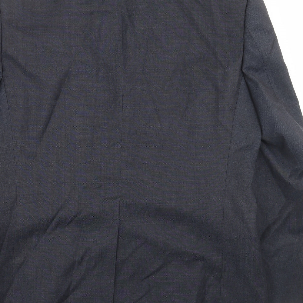 Mens UK Size 40 Marks and Spencer Regular Blue Suit Jacket