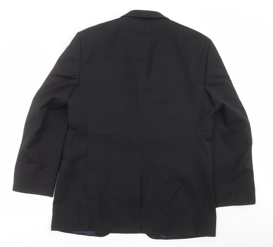 Mens UK Size 40 BHS Regular Black Suit Jacket
