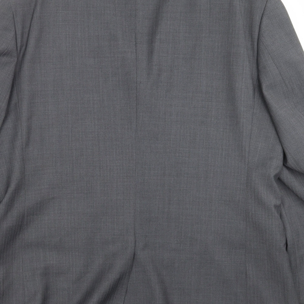 Mens UK Size 42 Preworn Regular Grey Suit Jacket
