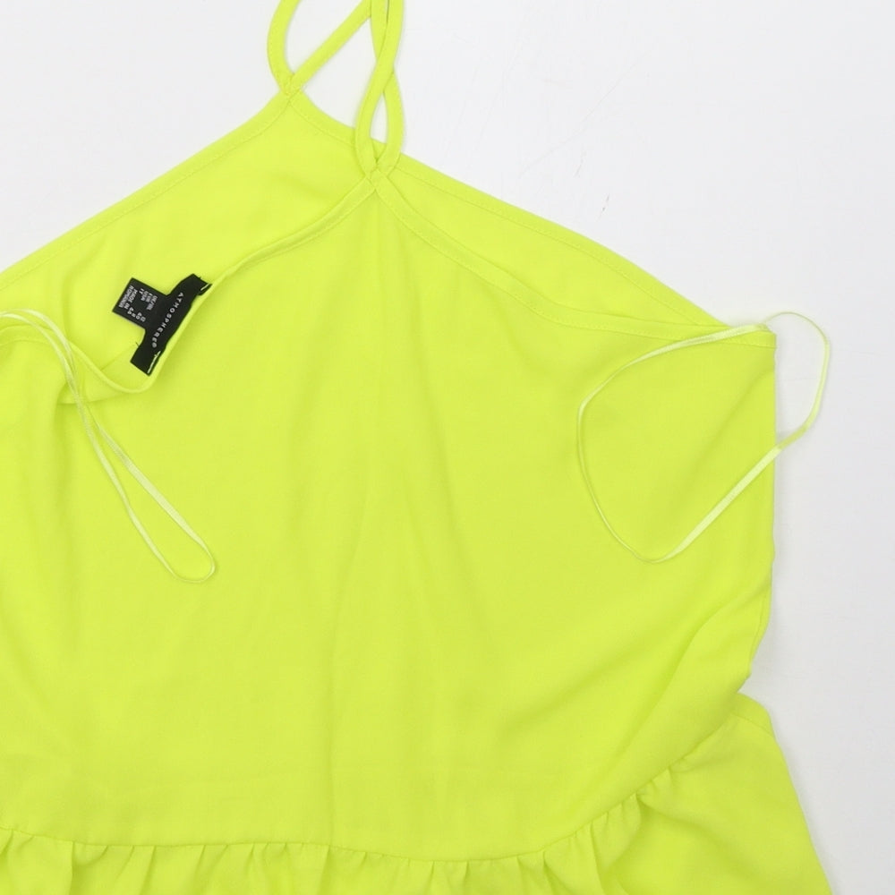 Primark Womens Yellow Basic Tank Size 12