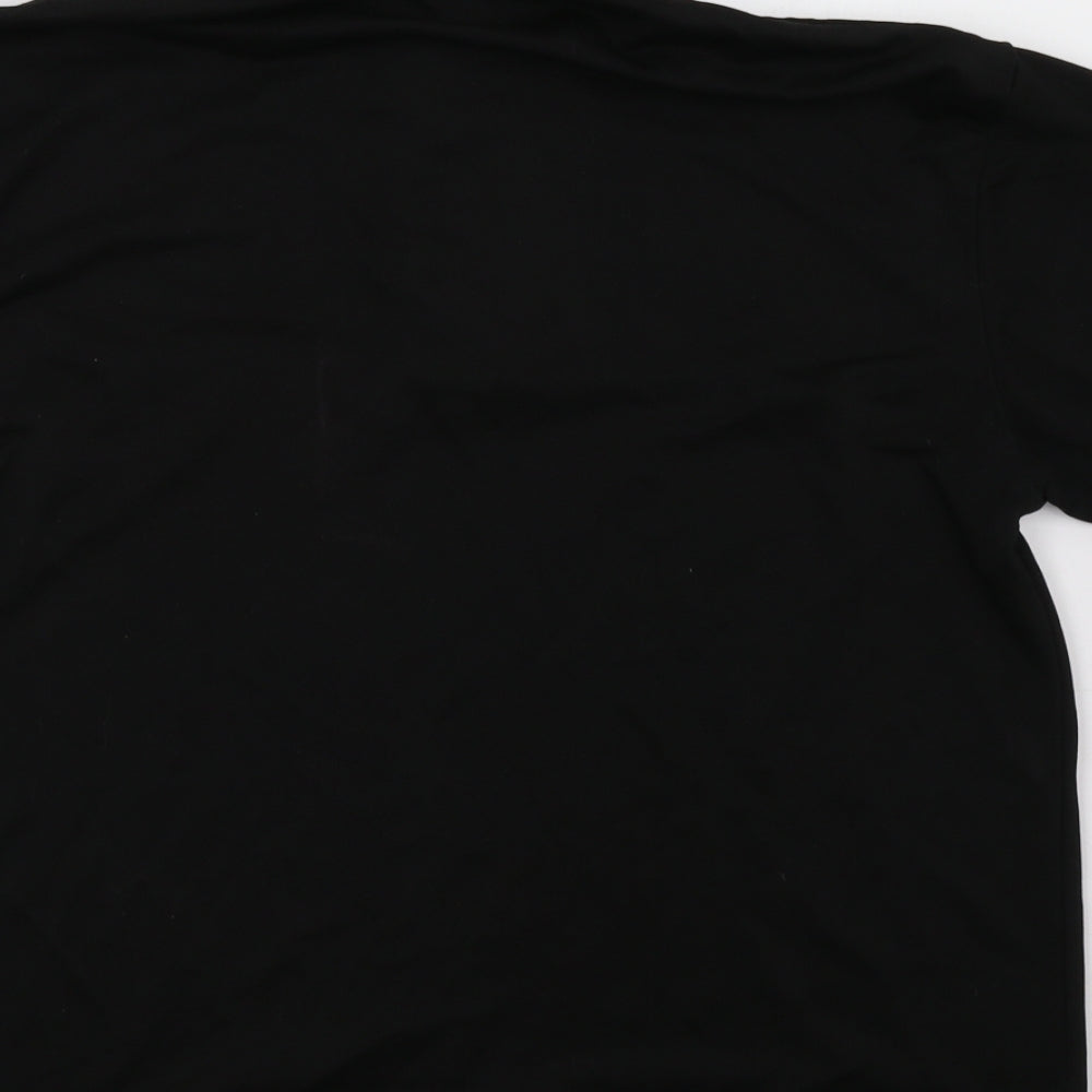 Uneek Mens Black Polo Size L